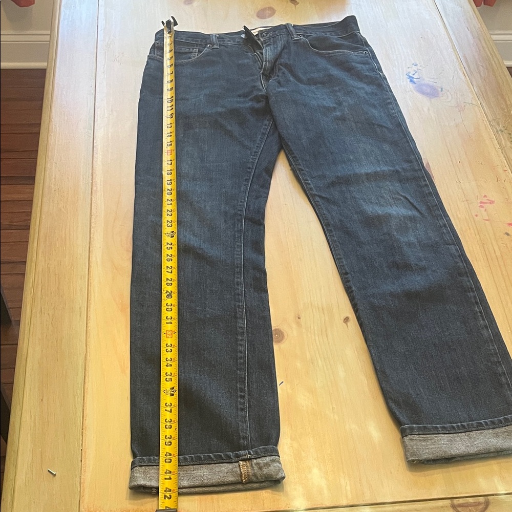 GAP Men's Dark Blue Straight Jeans 32W/38L. 
Worn once